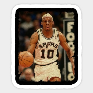 Dennis Rodman in San Antonio Spurs Sticker